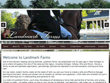 Tablet Screenshot of landmarkfarms.com